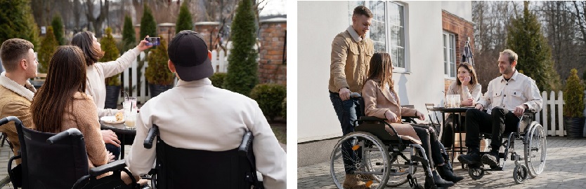 osoby niepełnosprawne na wózkach